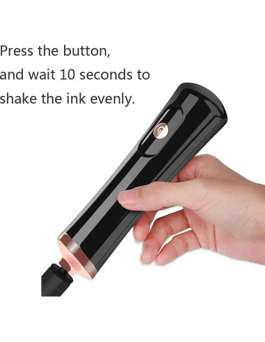 Agitador Eléctrico de Laca de Uñas Rowzzi Negro 25000 rpm