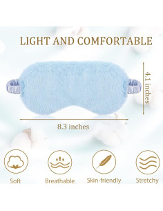 Máscaras de Ojos de Felpa SATINIOR - 6 Piezas Multicolor 2