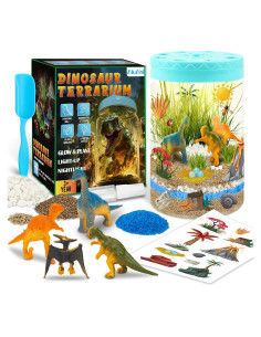 Kit de Terrario Iluminado AluAbi para Niños Dinosaurio DIY