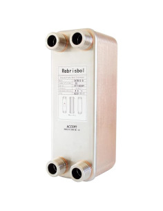 Intercambiador de Calor de Placas Soldadas Rebrisbol 20 Placas 3"x8"