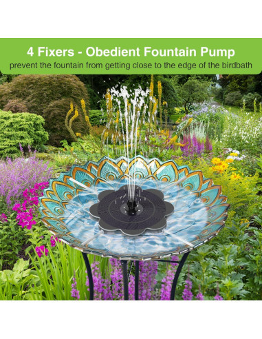 Fuente Solar SZMP 3.5W Flor Coreopsis con 7 Boquillas