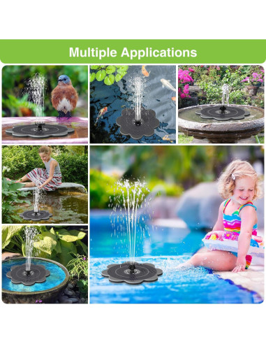 Fuente Solar SZMP 3.5W Flor Coreopsis con 7 Boquillas