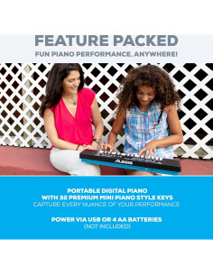 Piano Digital Alesis Melody 32 - 32 Teclas, 300 Sonidos, USB-MIDI 2