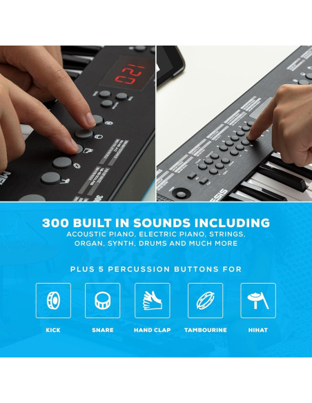 Piano Digital Alesis Melody 32 - 32 Teclas, 300 Sonidos, USB-MIDI