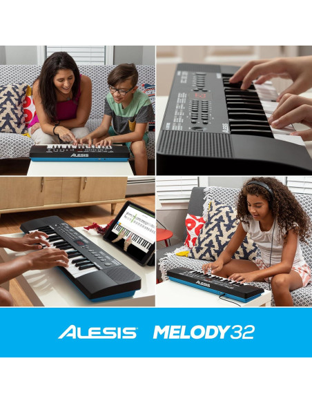 Piano Digital Alesis Melody 32 - 32 Teclas, 300 Sonidos, USB-MIDI