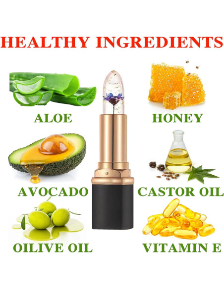 Set 2 Pcs Barra de Labios Mágica Cambia Color pH Aloe Vera