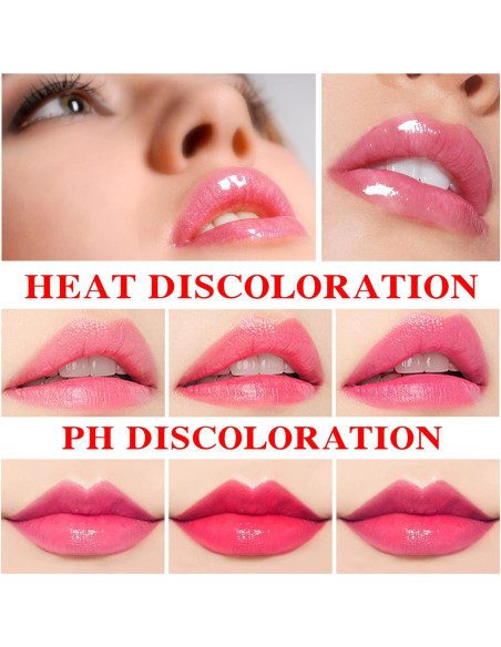 Set 2 Pcs Barra de Labios Mágica Cambia Color pH Aloe Vera