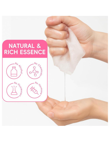 Set de Mascarillas Faciales de Frutas QUIYUM - 25 Piezas Hidratantes