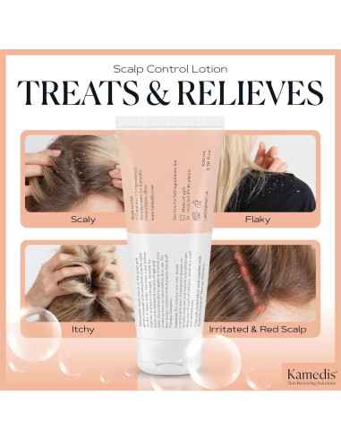 Loción Hidratante Kamedis 100 ml para Cuero Cabelludo Seco y Caspa