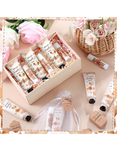 50 Sets Loción de Manos y Bálsamo Labial Dimsile Oso