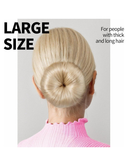 Juego de Formadores de Moños Teenitor - 6 Donuts Beige