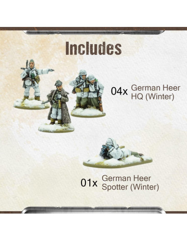 Miniaturas Bolt Action Warlord Games Ejército Alemán Invierno 28mm