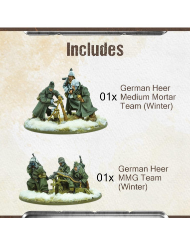 Miniaturas Bolt Action Warlord Games Ejército Alemán Invierno 28mm