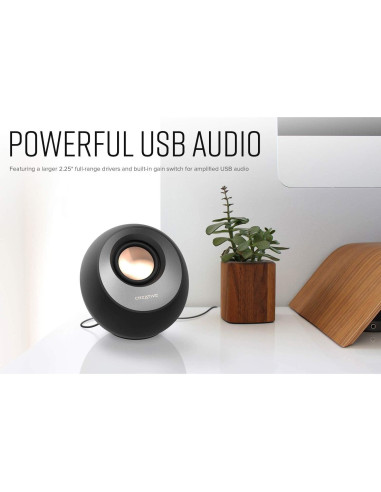 Altavoces Creative Pebble V3 2.0 USB-C Bluetooth 5.0 8W