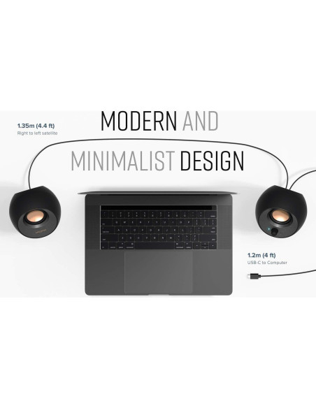 Altavoces Creative Pebble V3 2.0 USB-C Bluetooth 5.0 8W