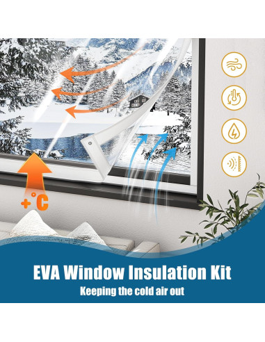 Kit Aislante de Ventanas Augblinds 91x152 cm EVA Térmico