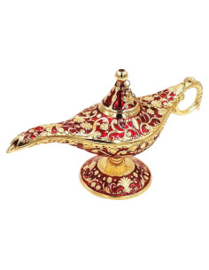 Lámpara Mágica Aladino Vintage Grande - Decoración Rojo
