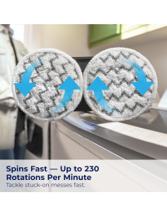 Mopa de Vapor BISSELL SpinWave SmartSteam 1380W 0.5L 2