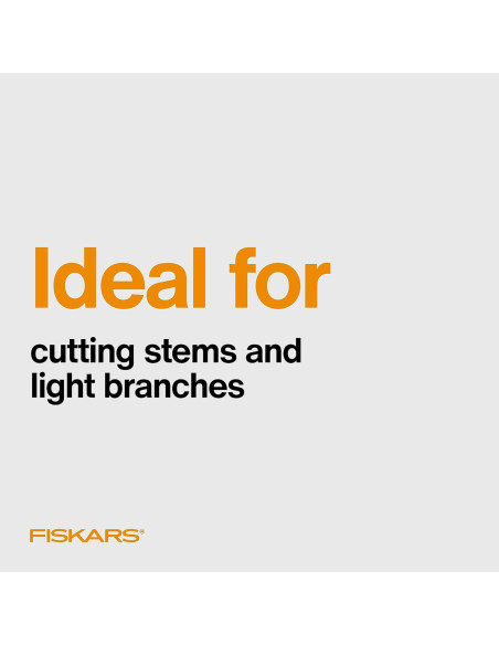 Tijeras de podar Fiskars SoftGrip, acero, 1.6 cm, ergonómicas