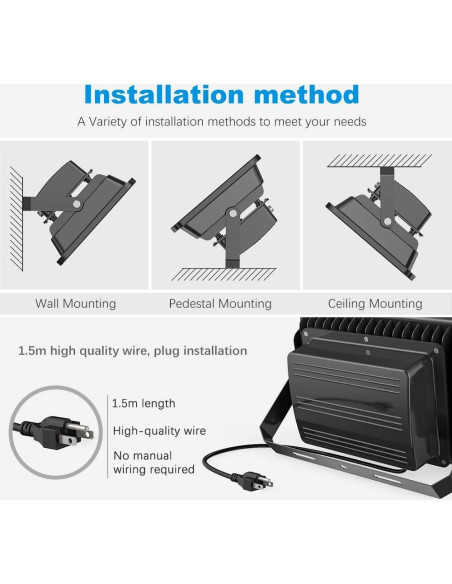 Luz de Inundación LED 200W Southlevy 20000lm IP66 Exterior