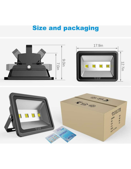 Luz de Inundación LED 200W Southlevy 20000lm IP66 Exterior