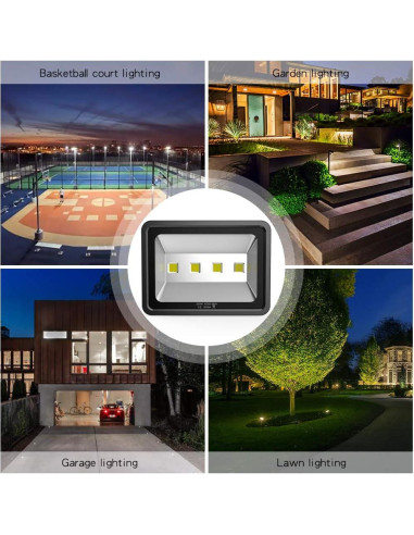 Luz de Inundación LED 200W Southlevy 20000lm IP66 Exterior