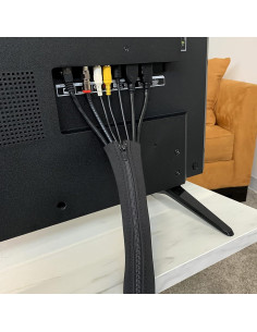 Manga de Cable Wrap-It Storage 61 cm Negro 4-Pack Organizador 2