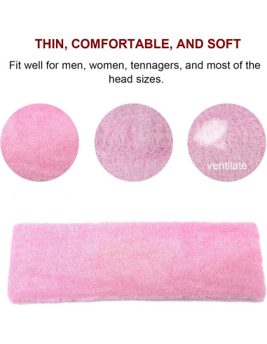 Diademas de Sudor INNOLIFE 15 PCS Algodón Suave Unisex