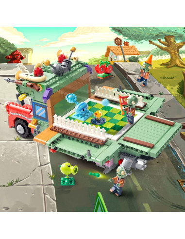 Set de Juguetes de Acción Plantas vs Zombies Maikerry 933 Piezas