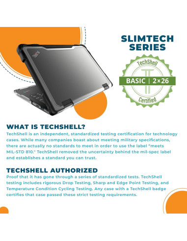 Funda para Laptop Gumdrop ThinkPad 11e Yoga Gen 6 - Negro