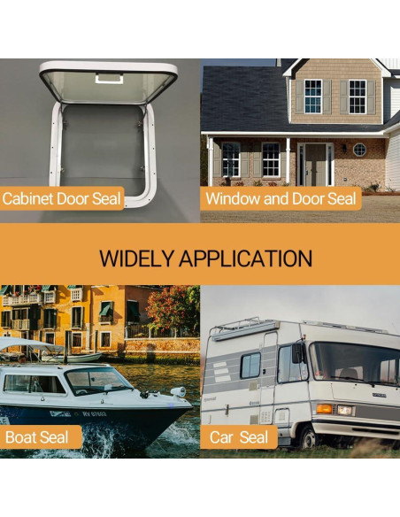 Burlete de goma EPDM autoadhesivo PACIXU 6.1m 1x1.27cm