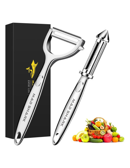 Peladores de Verduras MAD SHARK Acero Inoxidable 2 Piezas