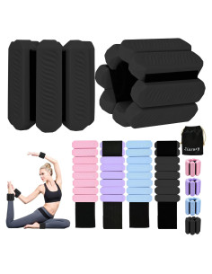 Pesas Ajustables para Tobillos y Muñecas Ziasuzy 0.45 kg - Juego de 2