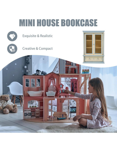 Estante Miniatura de Madera SAFIGLE 37.5x25.4x18.8 cm Estante Miniatura de Madera SAFIGLE 37.5x25.4x18.8 cm