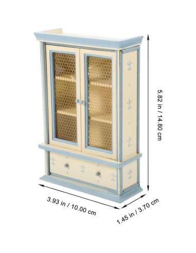 Estante Miniatura de Madera SAFIGLE 37.5x25.4x18.8 cm
