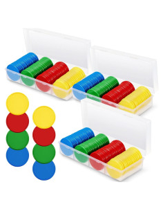 Fichas de Póker Lewtemi 300 Pcs 3.68 cm Colores Brillantes