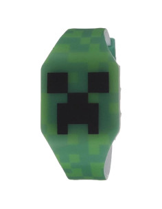 Reloj digital de cuarzo Accutime Kids Minecraft Verde