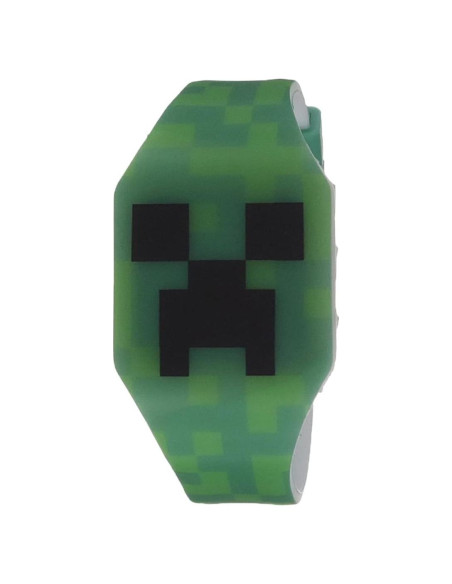 Reloj digital de cuarzo Accutime Kids Minecraft Verde