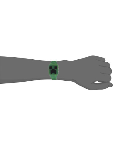 Reloj digital de cuarzo Accutime Kids Minecraft Verde