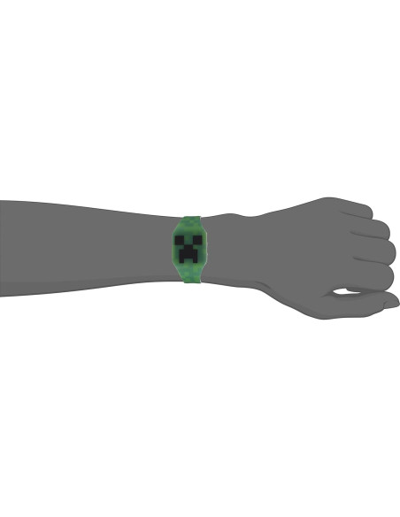 Reloj digital de cuarzo Accutime Kids Minecraft Verde