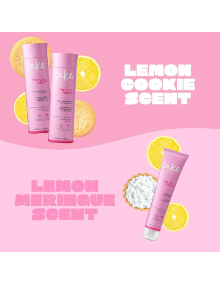 Set de Champú, Acondicionador y Crema Rizada Cake Beauty - Antifrizz Set de Champú, Acondicionador y Crema Rizada Cake Beauty - Antifrizz