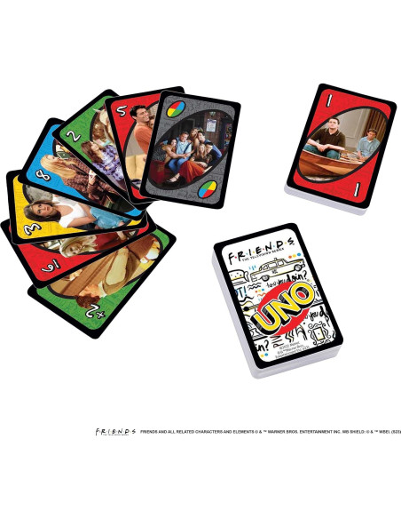 Juego de Cartas UNO Amigos Mattel en Lata Coleccionable Juego de Cartas UNO Amigos Mattel en Lata Coleccionable