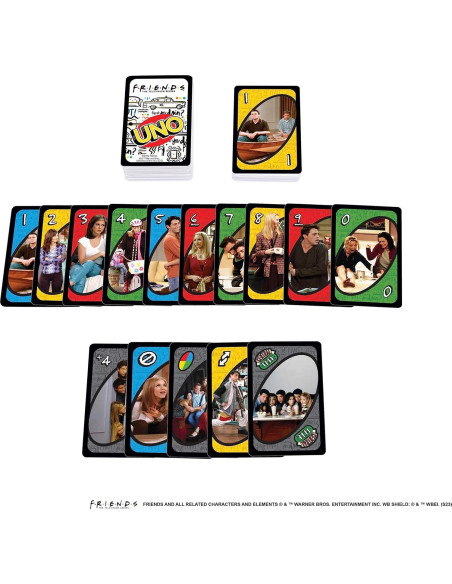 Juego de Cartas UNO Amigos Mattel en Lata Coleccionable Juego de Cartas UNO Amigos Mattel en Lata Coleccionable