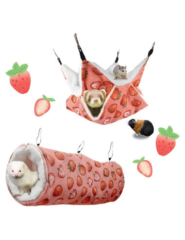 Hamaca y Cueva para Cobayas y Hurones LYART 35x35cm