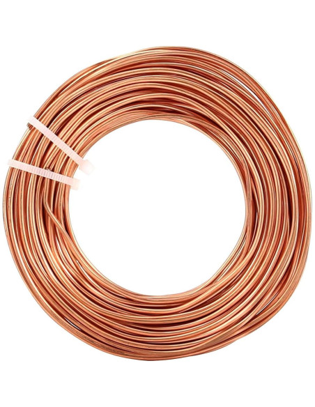 Alambre de Cobre Suave 99.9% 6 Gauge 3.8m 1 Libra para Joyería