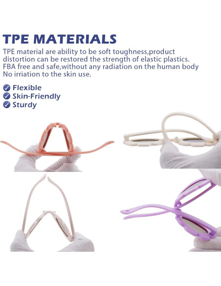 Gafas de sol polarizadas HYCREDI para bebés 0-24 meses