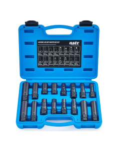 Kit de Llaves de Tuerca de Bloqueo 16 Piezas Orion Motor Tech