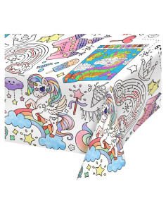 Mantel de Papel para Colorear Unicornio Gatherfun 137x223 cm