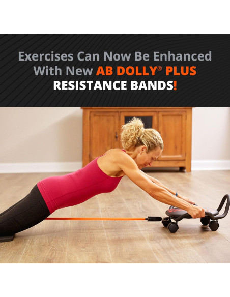 Sistema de Entrenamiento Abdominal AB Dolly + Bandas de Resistencia