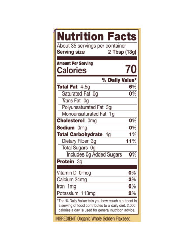 Harina de Semilla de Lino Dorado Orgánica Bob's Red Mill 1360 g